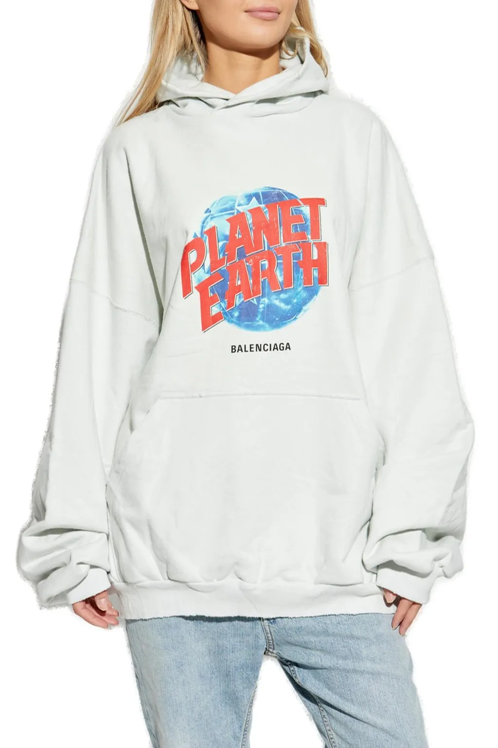Planet Earth Printed Hoodie