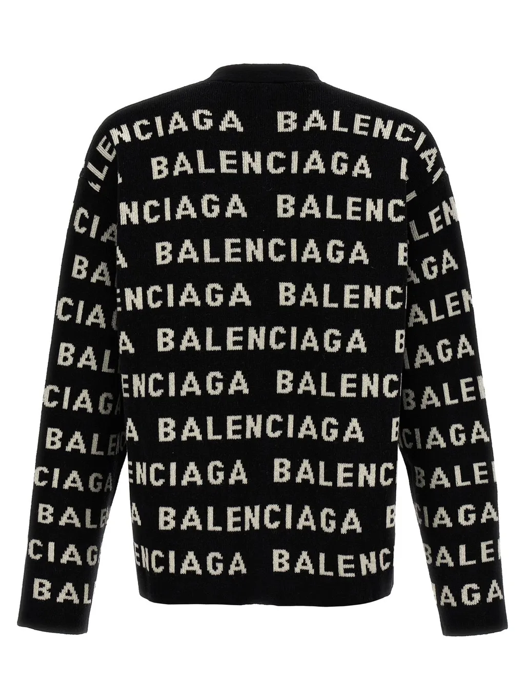 Logo Intarsia-Knit Cardigan
