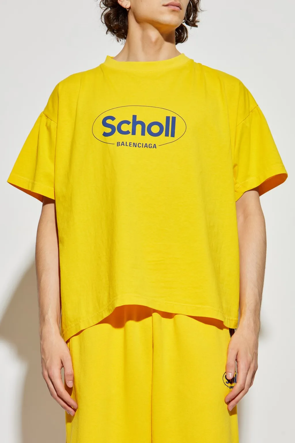 X Scholl Logo Printed Crewneck T-Shirt