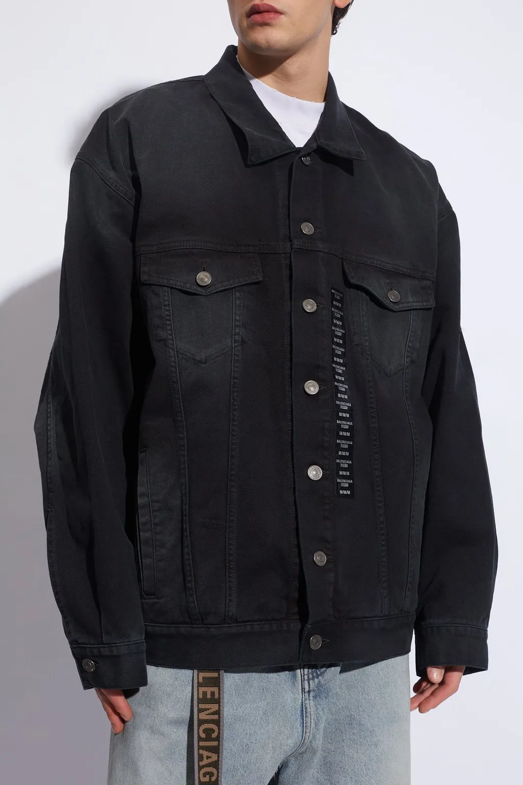 Collared Button-Up Denim Jacket