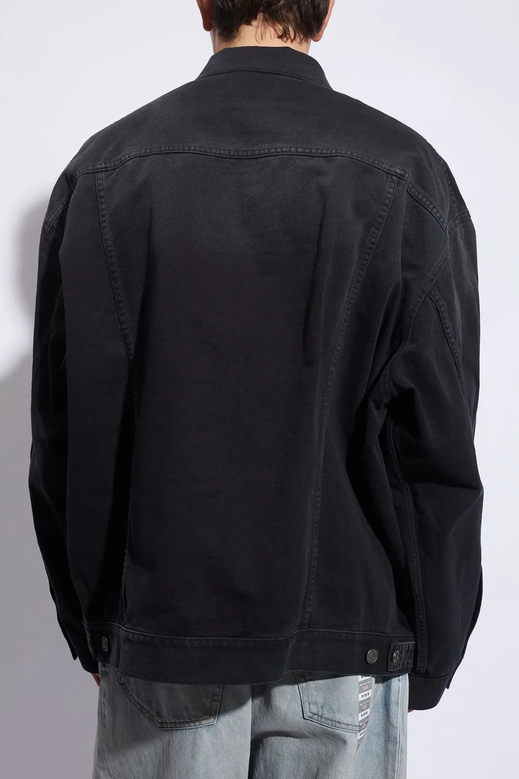 Collared Button-Up Denim Jacket