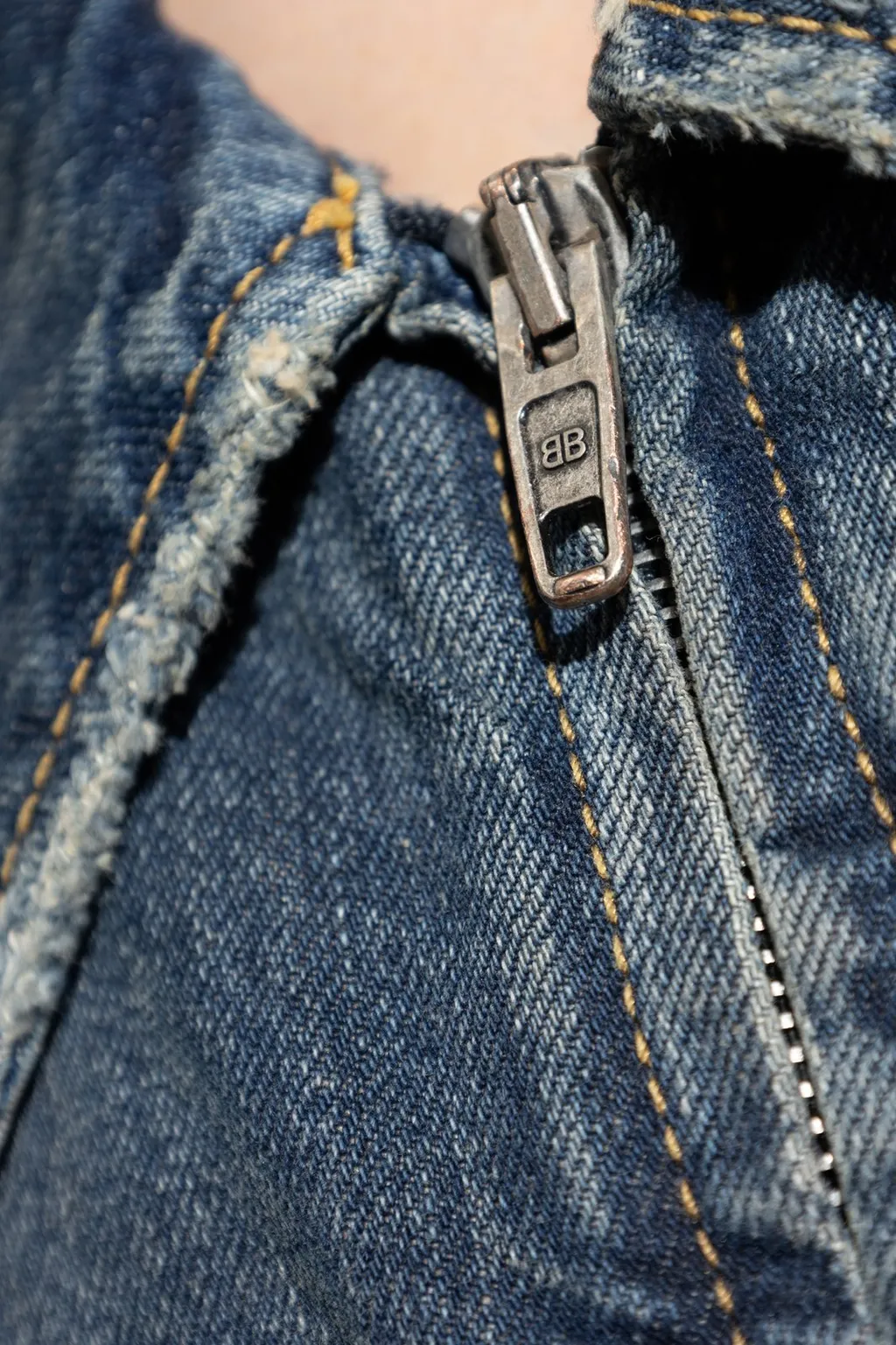 Zip-Up Denim Jacket
