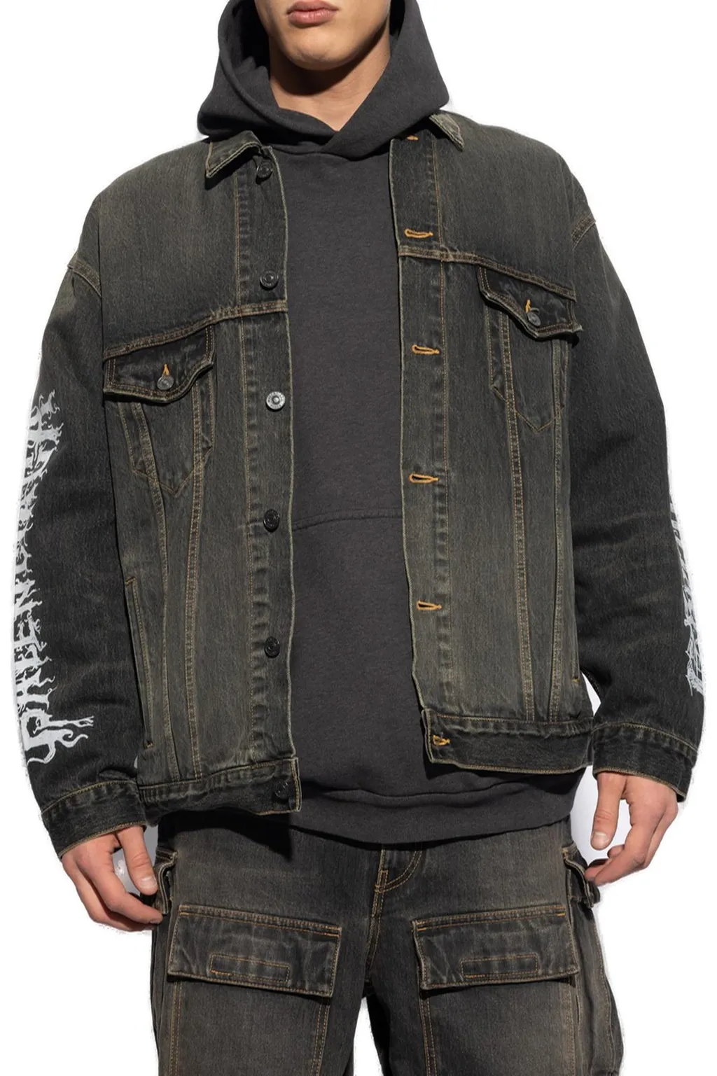 Logo Printed Denim Jacket