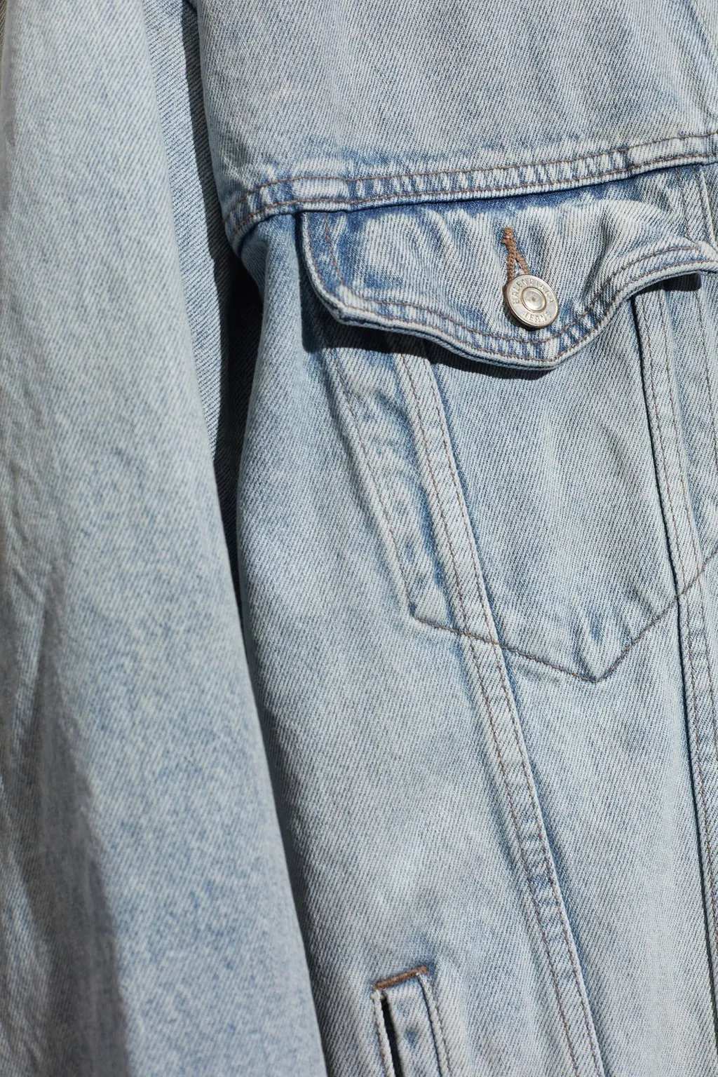 Size Sticker Denim Jacket
