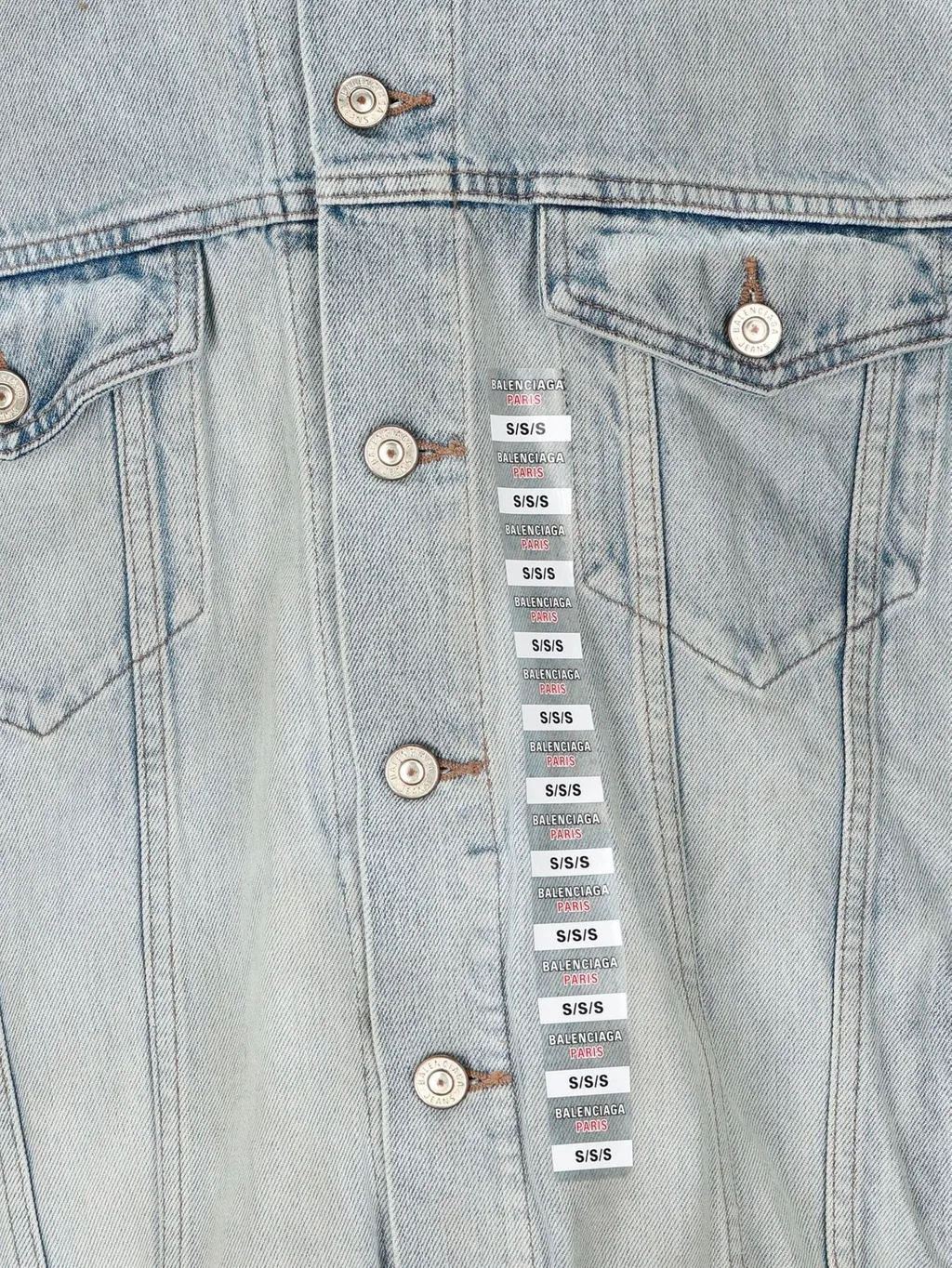 Size Sticker Denim Jacket