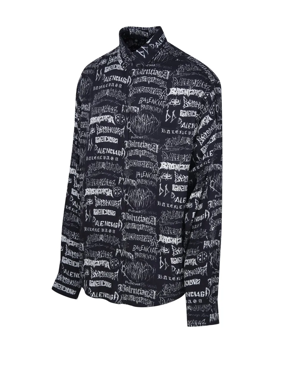 All-Over Logo Long-Sleeve Shirt