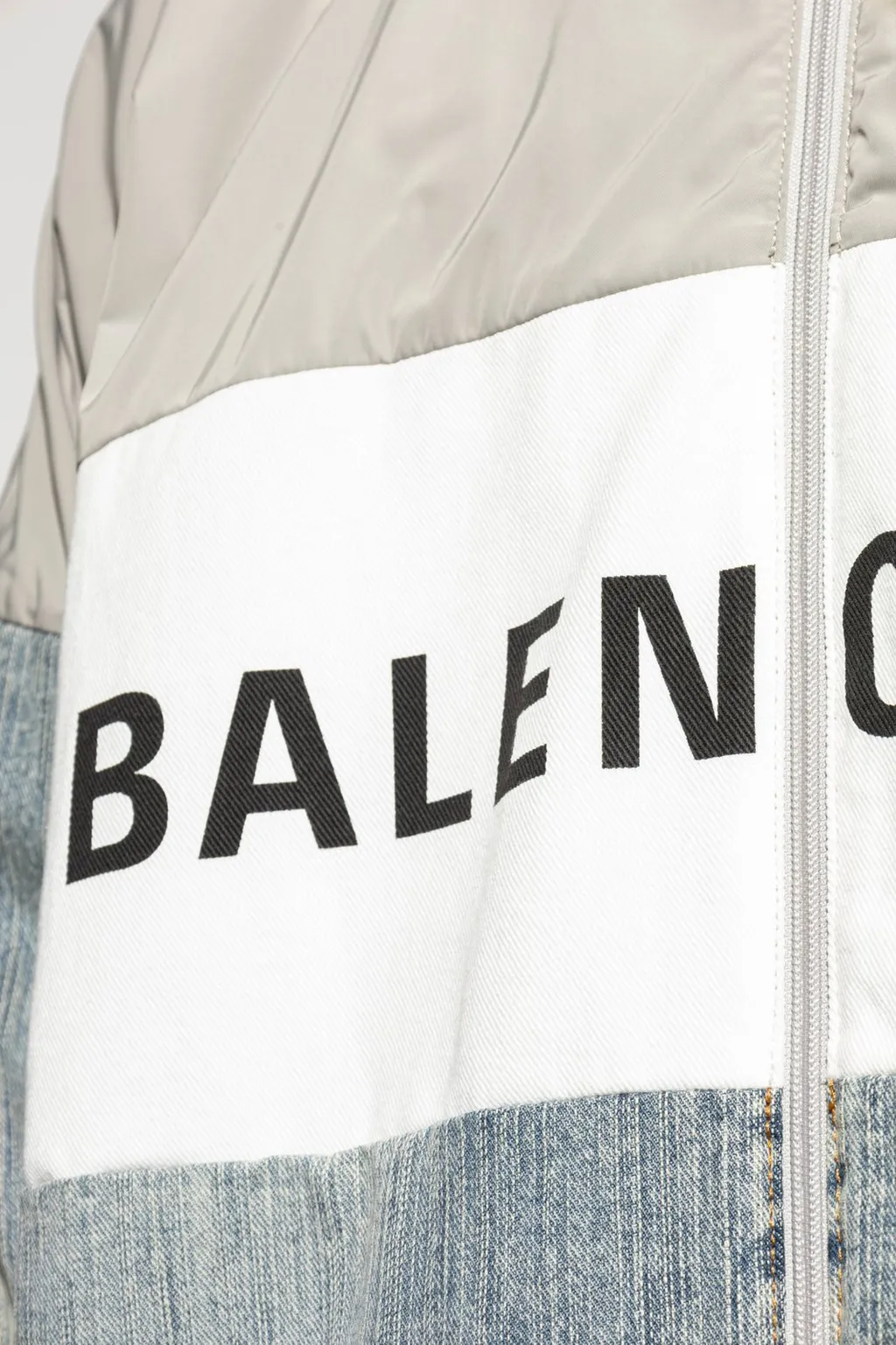 Logo Printed Zipped Jacket
