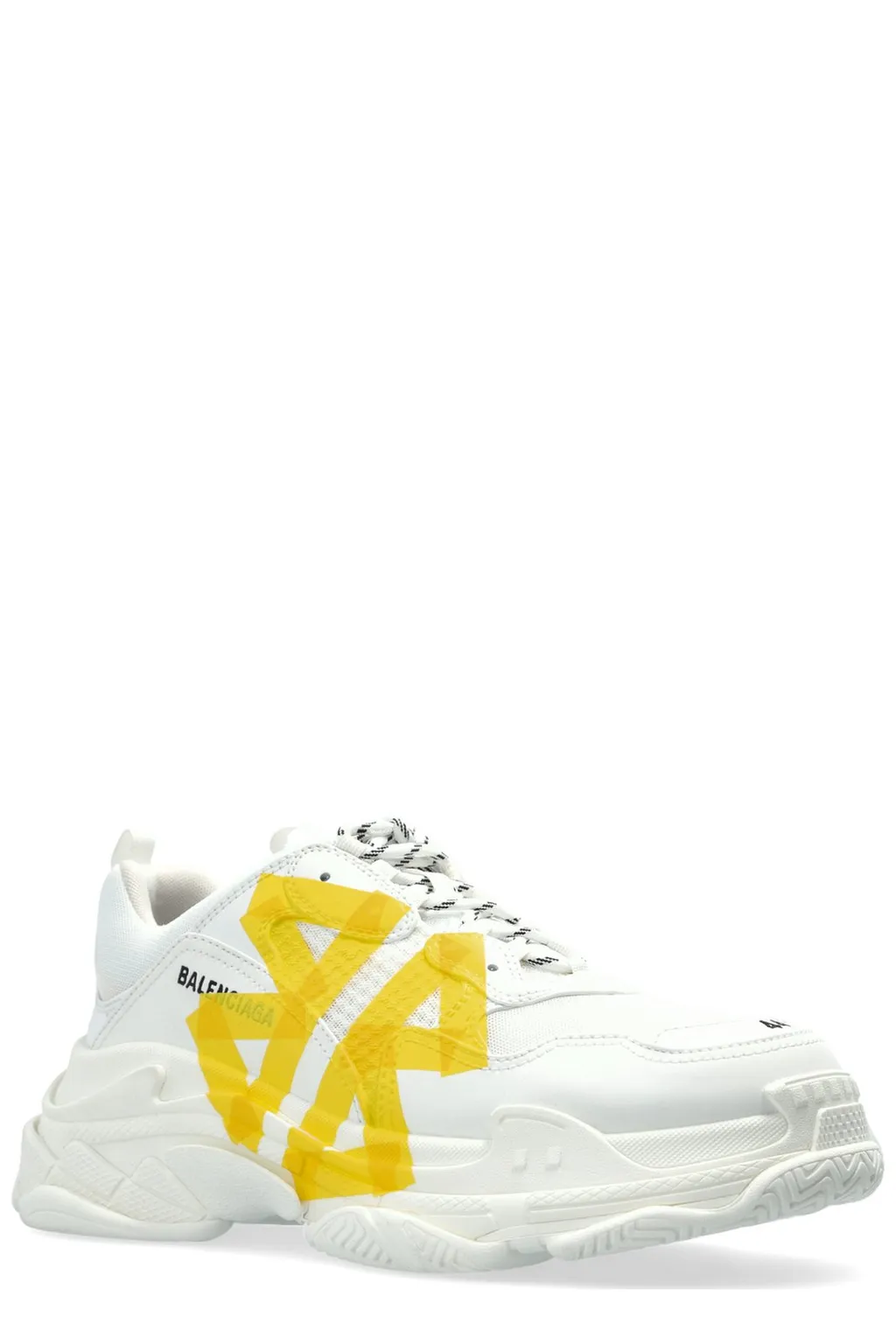 Triple S Tape Type Lace-Up Sneakers