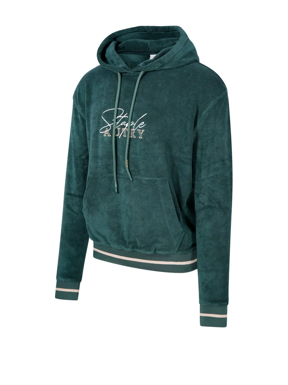 Logo Embroidered Drawstring Hoodie