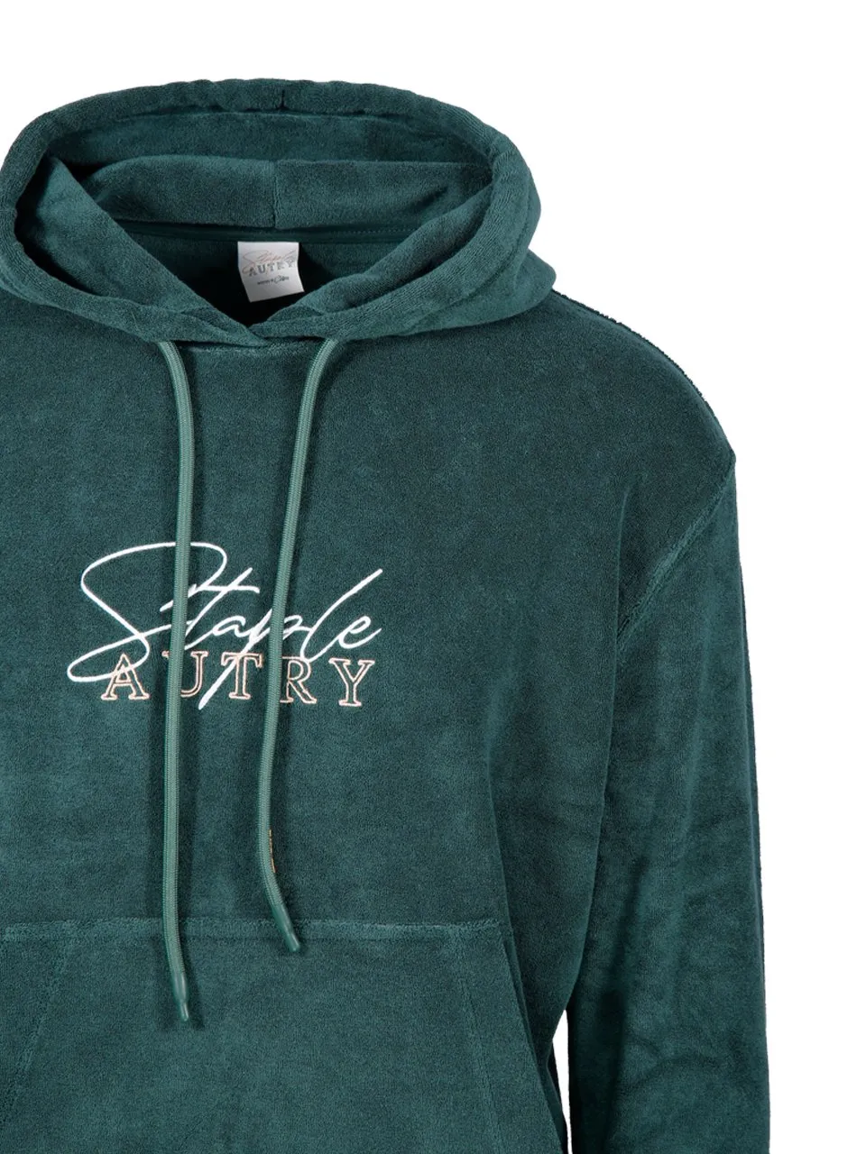 Logo Embroidered Drawstring Hoodie