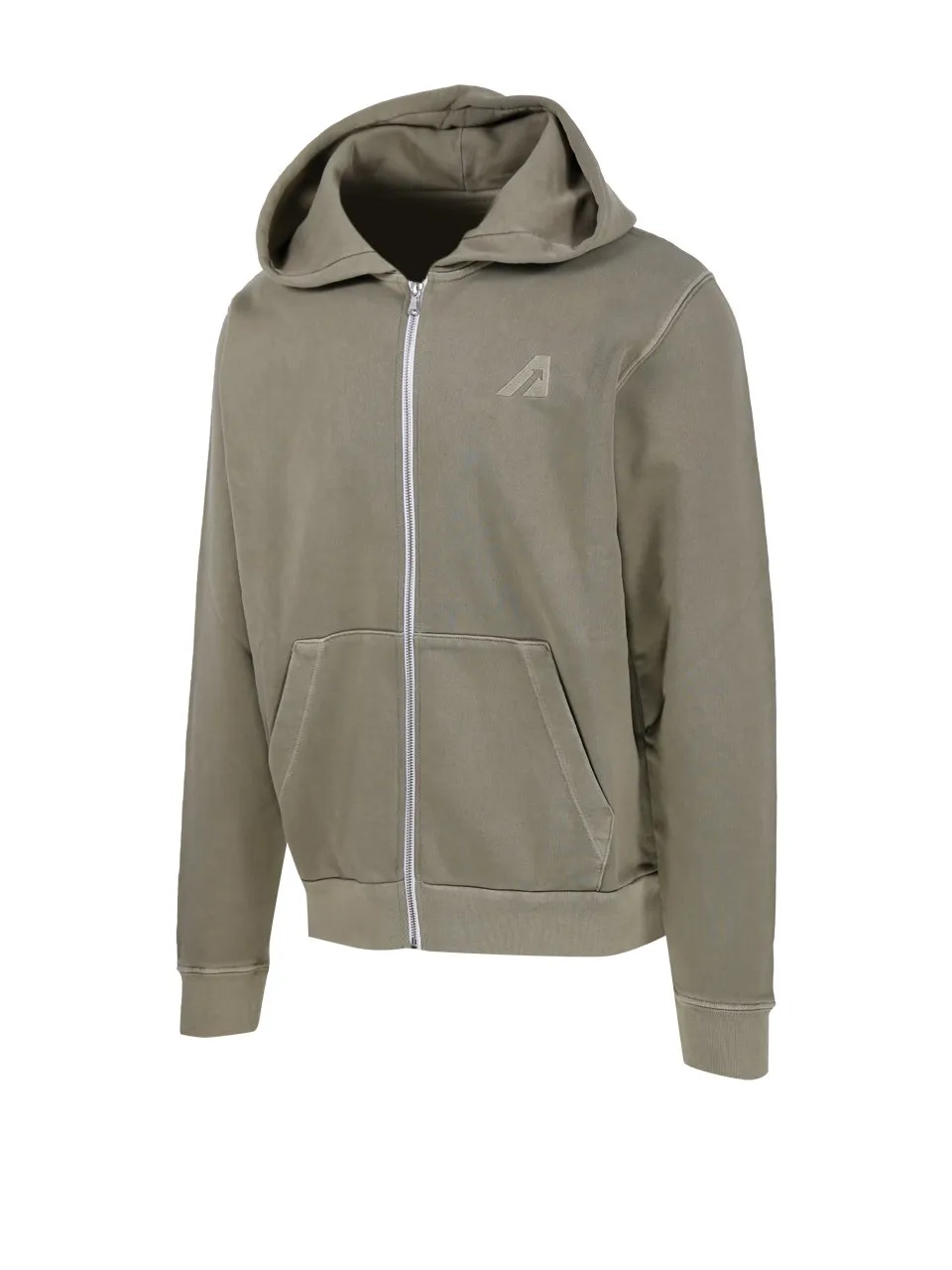 Zip-Up Long-Sleeved Hoodie