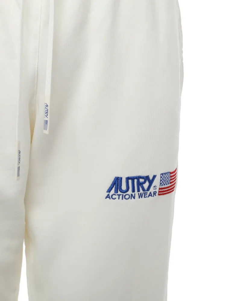 Logo Embroidered Drawstring Track Pants