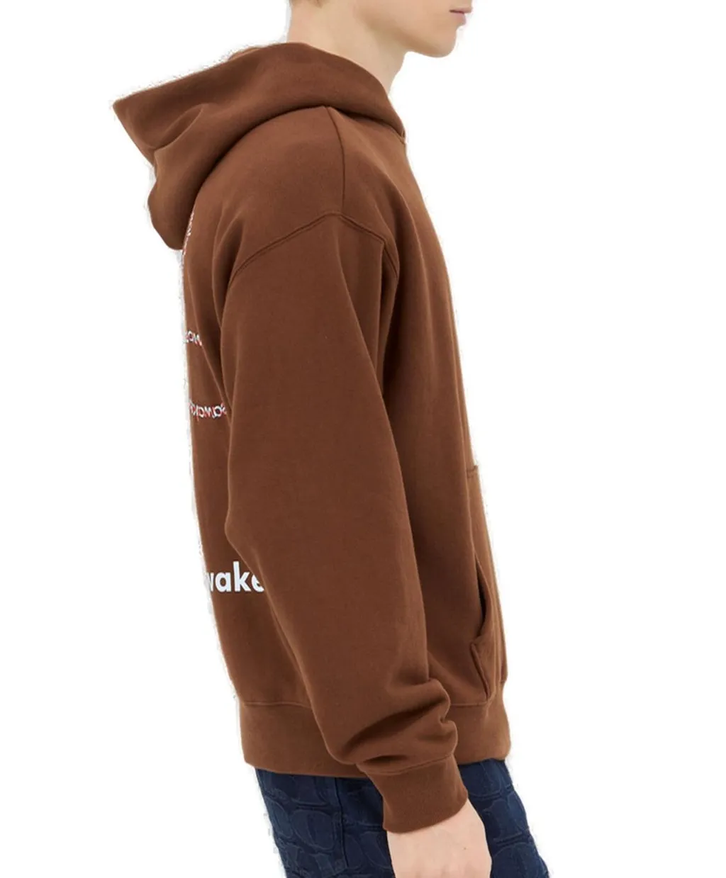 Logo-Printed Straight Hem Hoodie