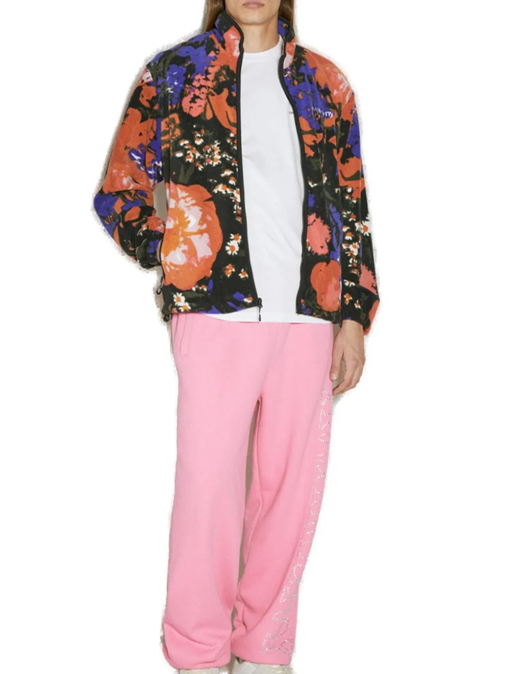Floral Fleece Zipped Jacket