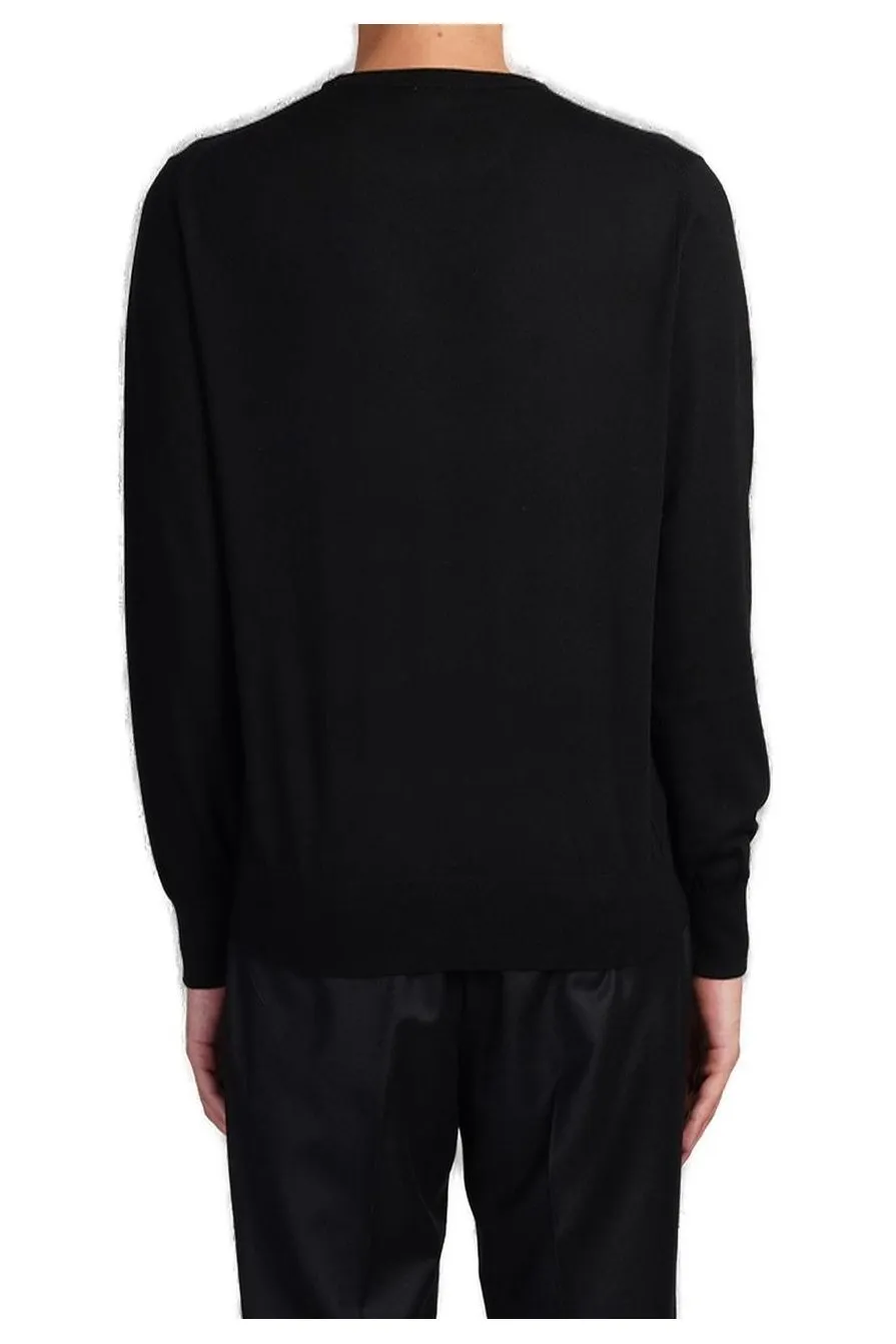Satin Crew-Neck Jumper