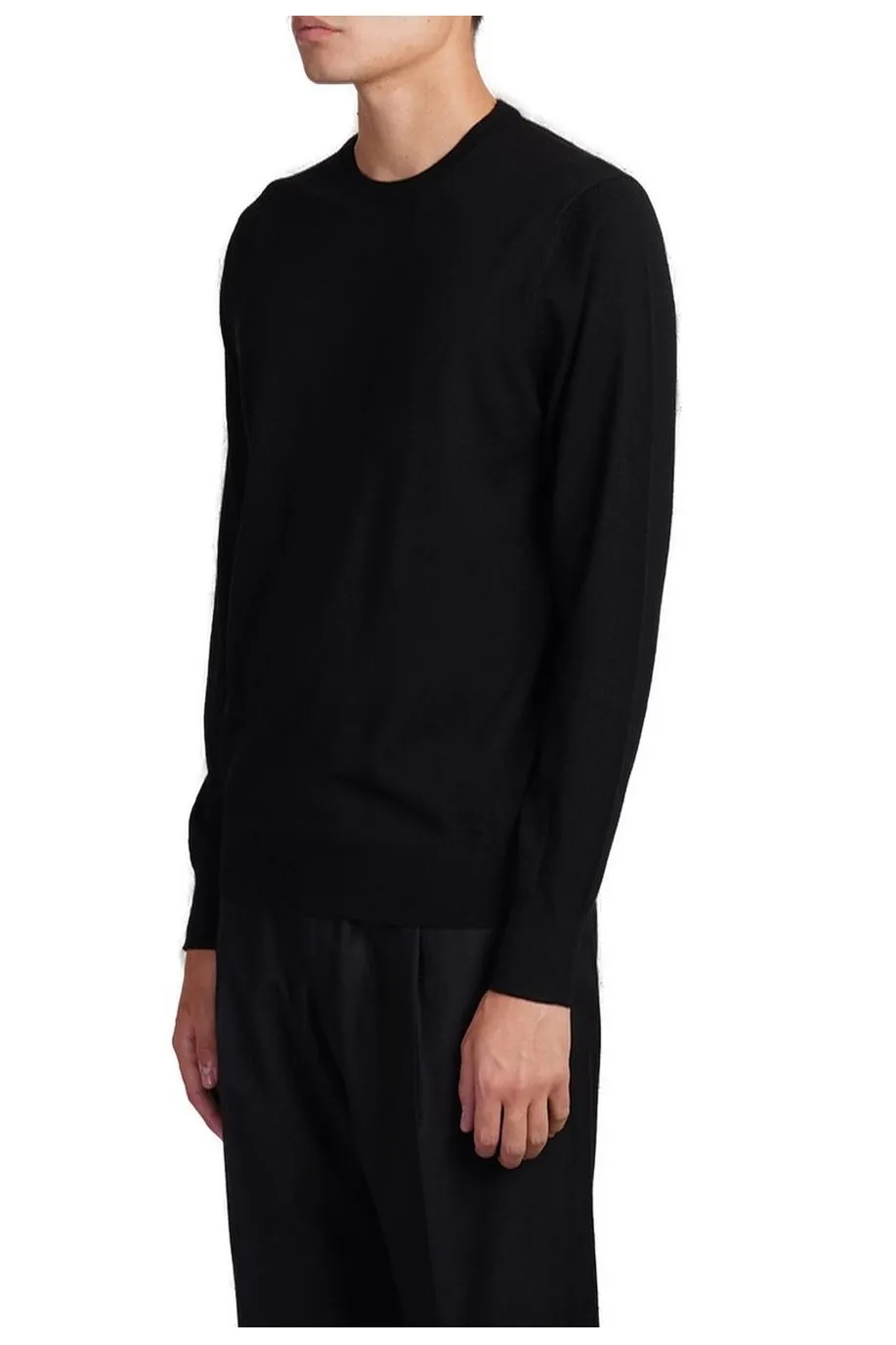 Satin Crew-Neck Jumper