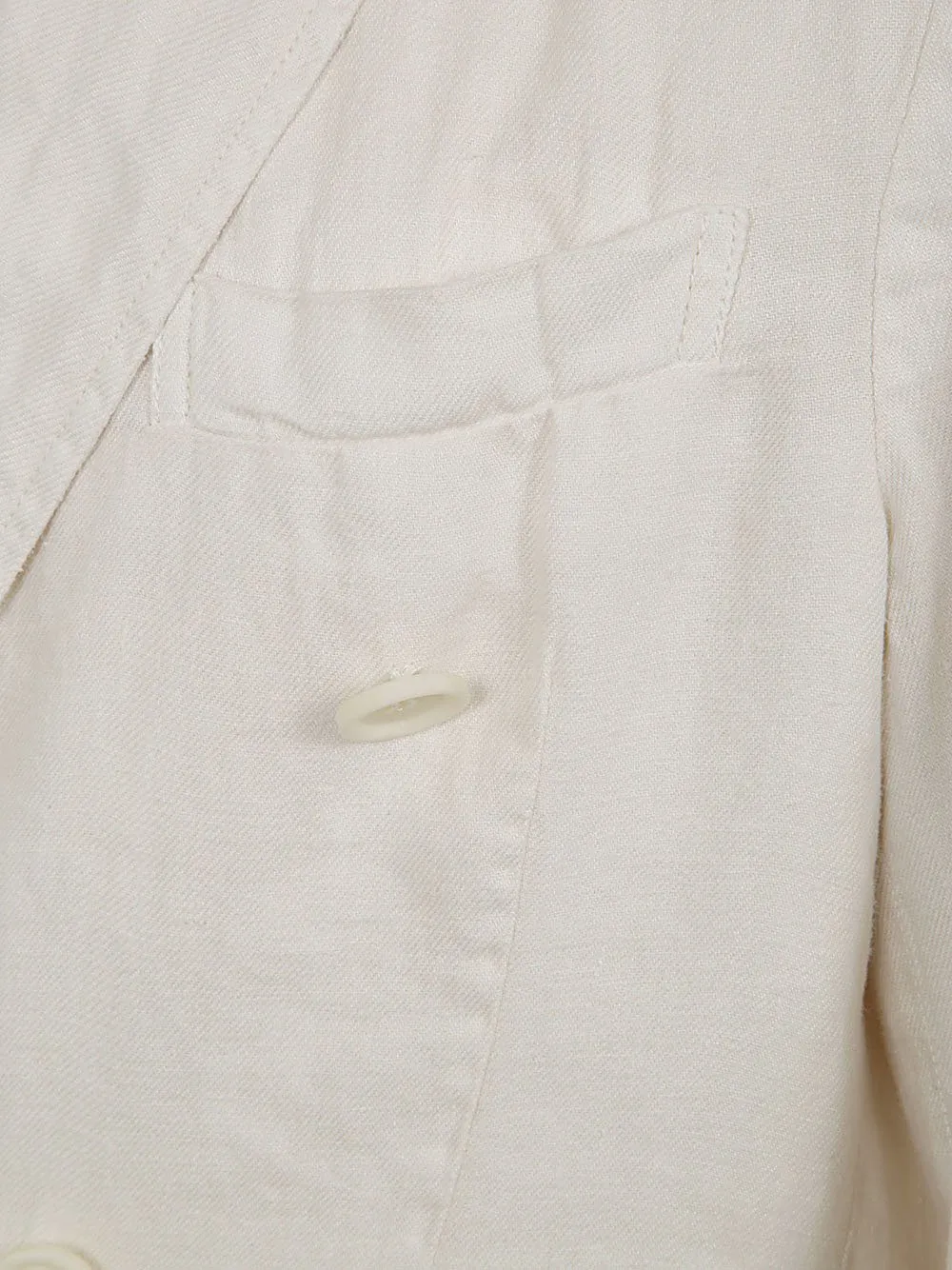 Double-Breasted Twill Blazer