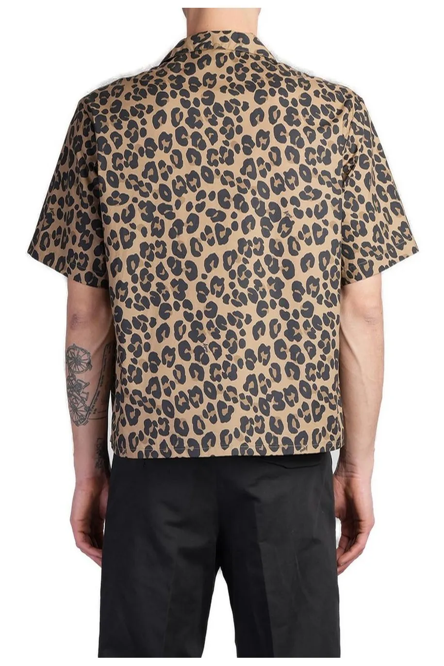 Leopard Printed Straight Hem Shirt