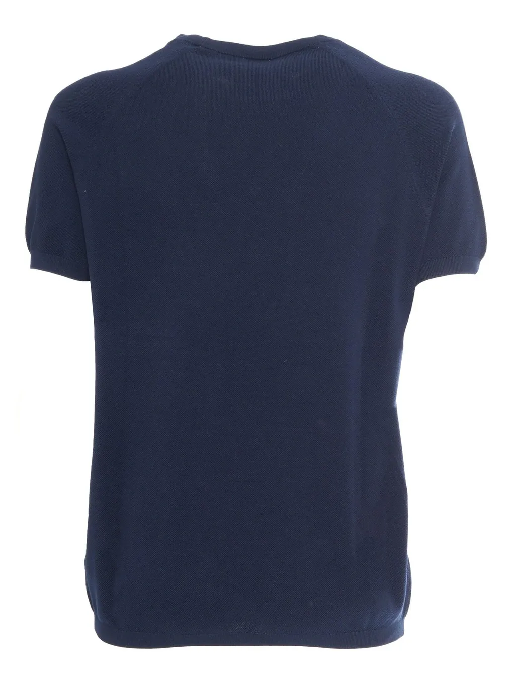 Piqué-Knit Crewneck T-Shirt