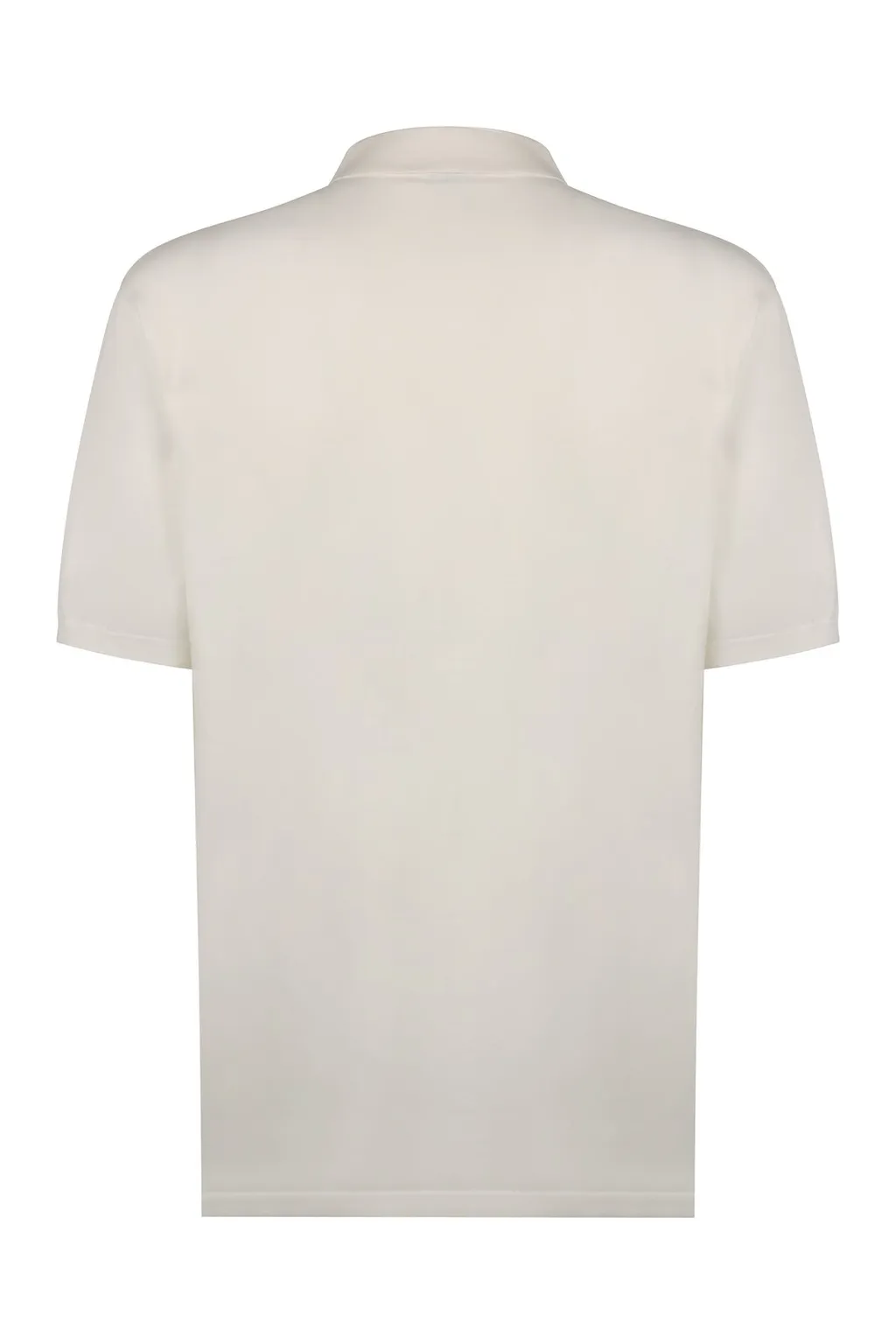Buttoned Short-Sleeved Polo Shirt