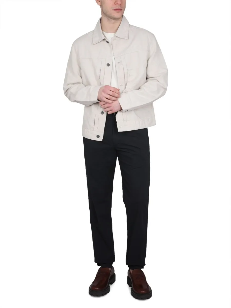 Straight-Leg Drawstring Chino Trousers