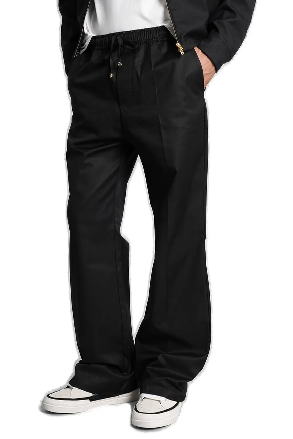 Drawstring Straight Pants