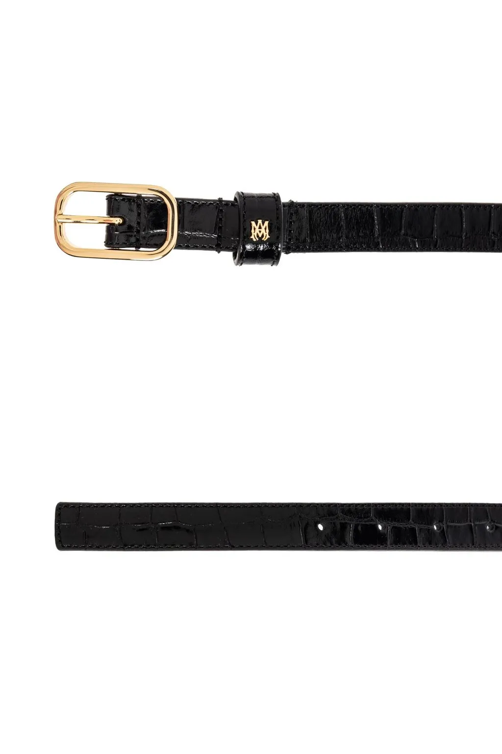 Ma Logo Plaque Buckled Belt