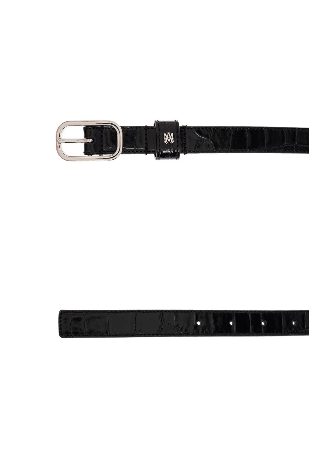 Ma Logo Plaque Buckled Belt