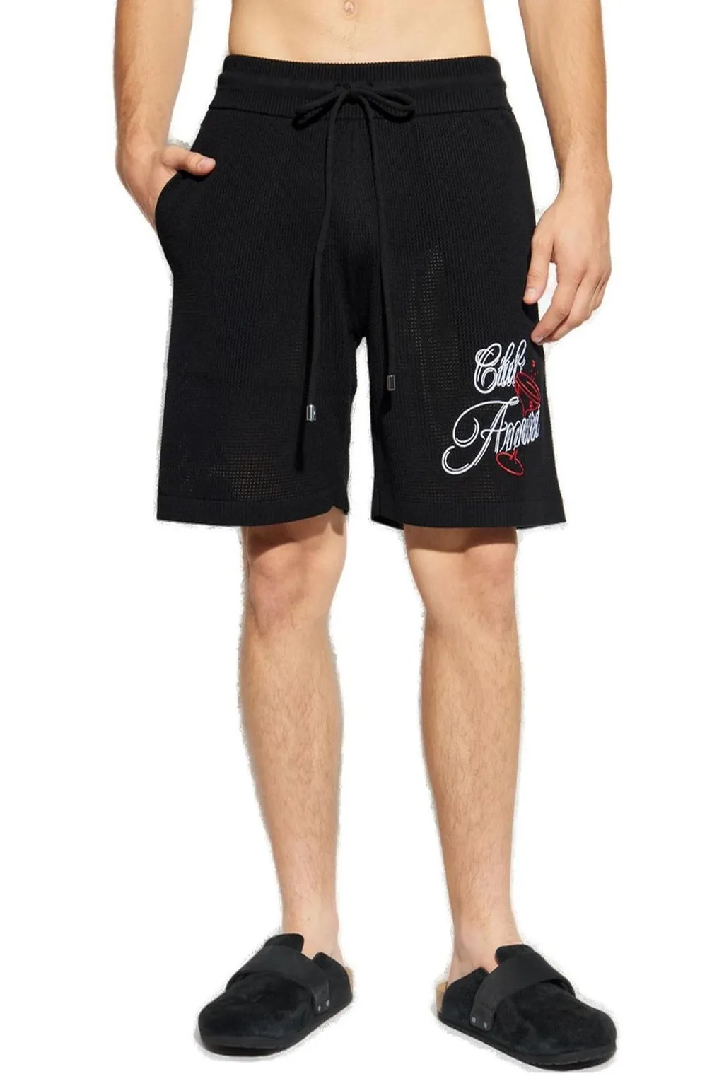 Logo Embroidered Shorts