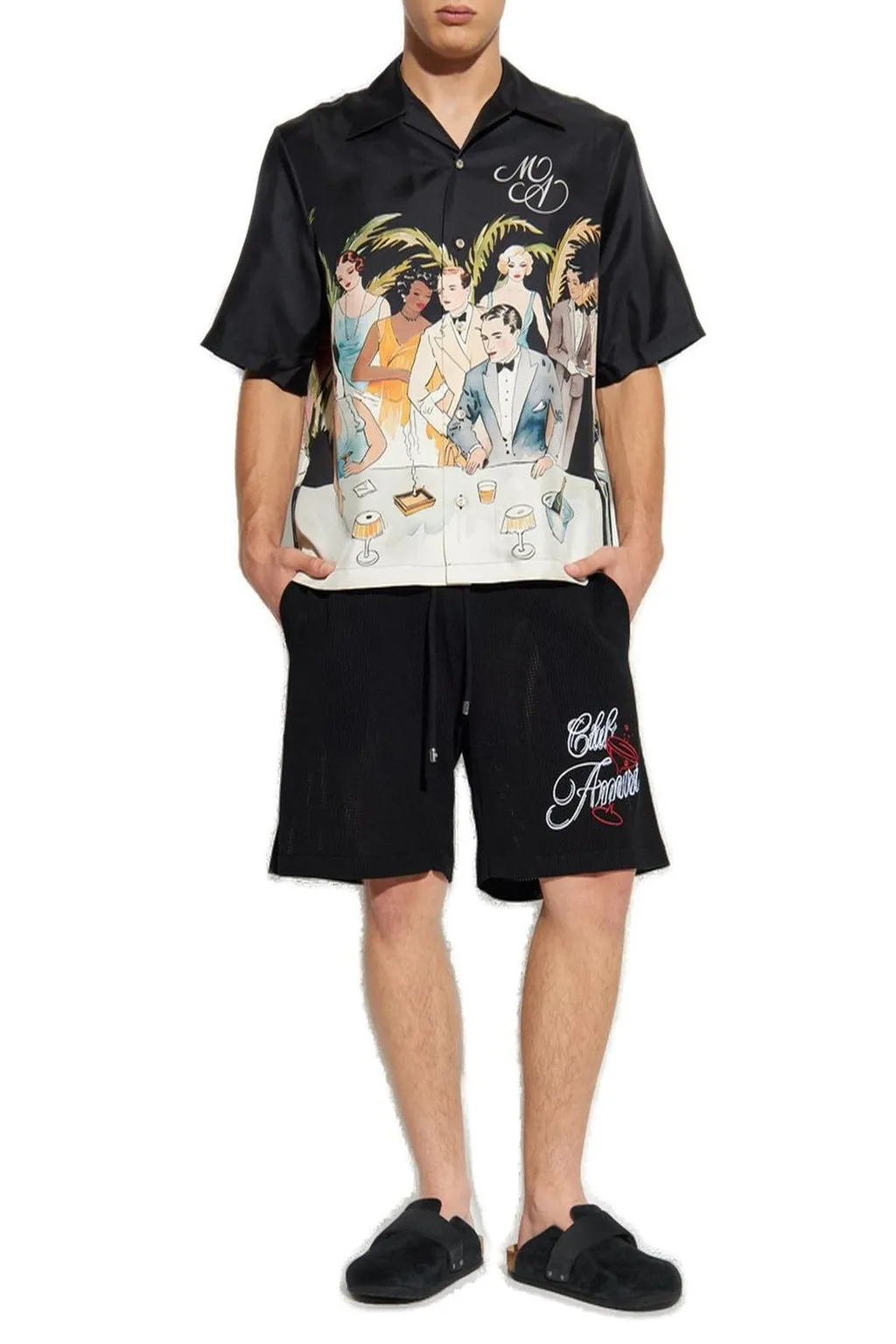 Logo Embroidered Shorts
