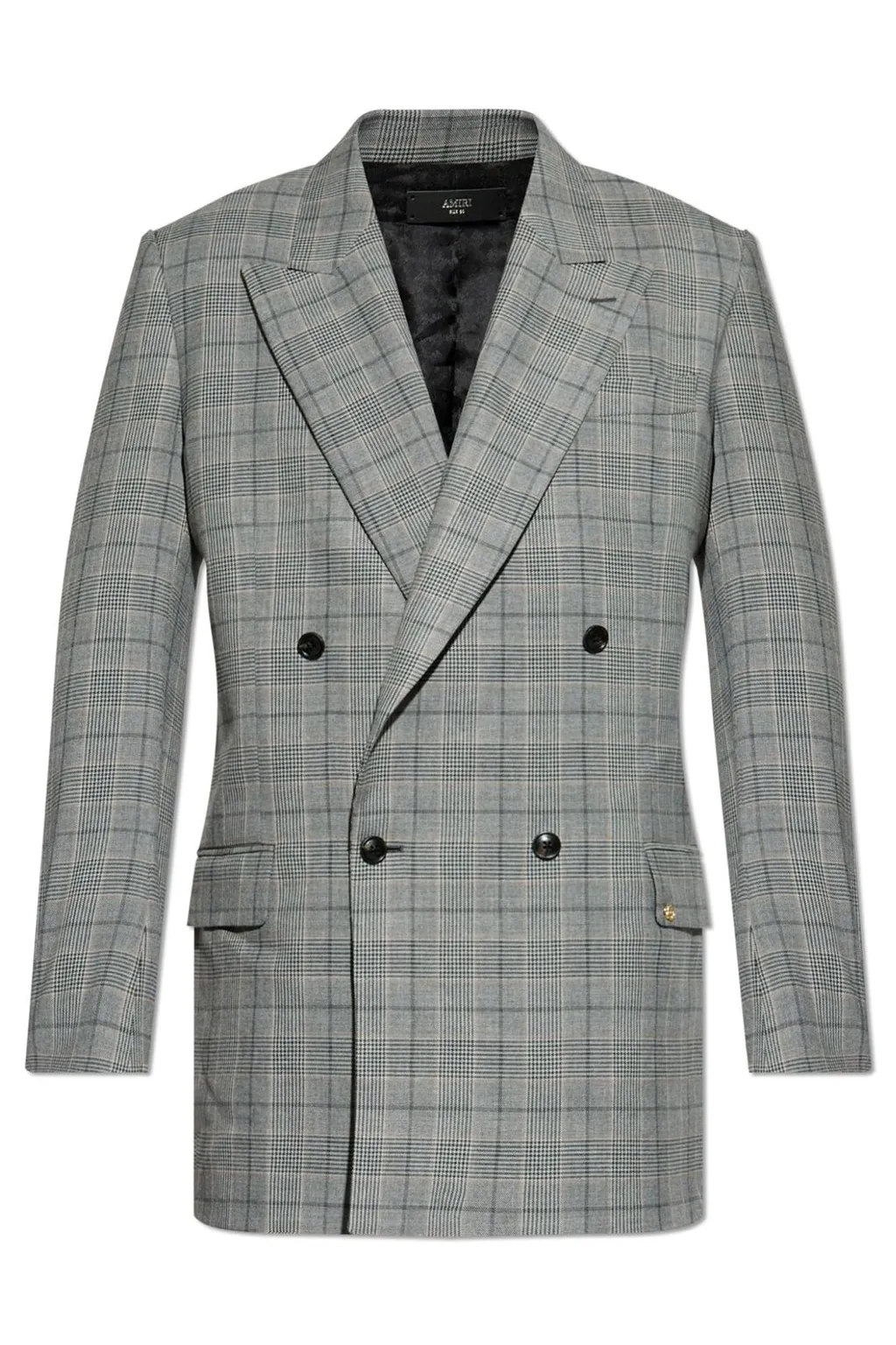 Checked Double Breasted Blazer