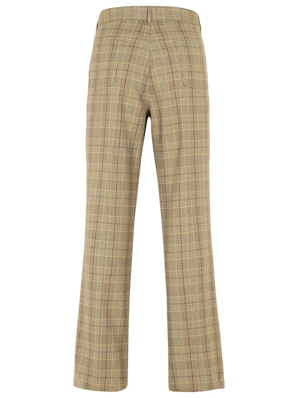 Checked Flared Trousers