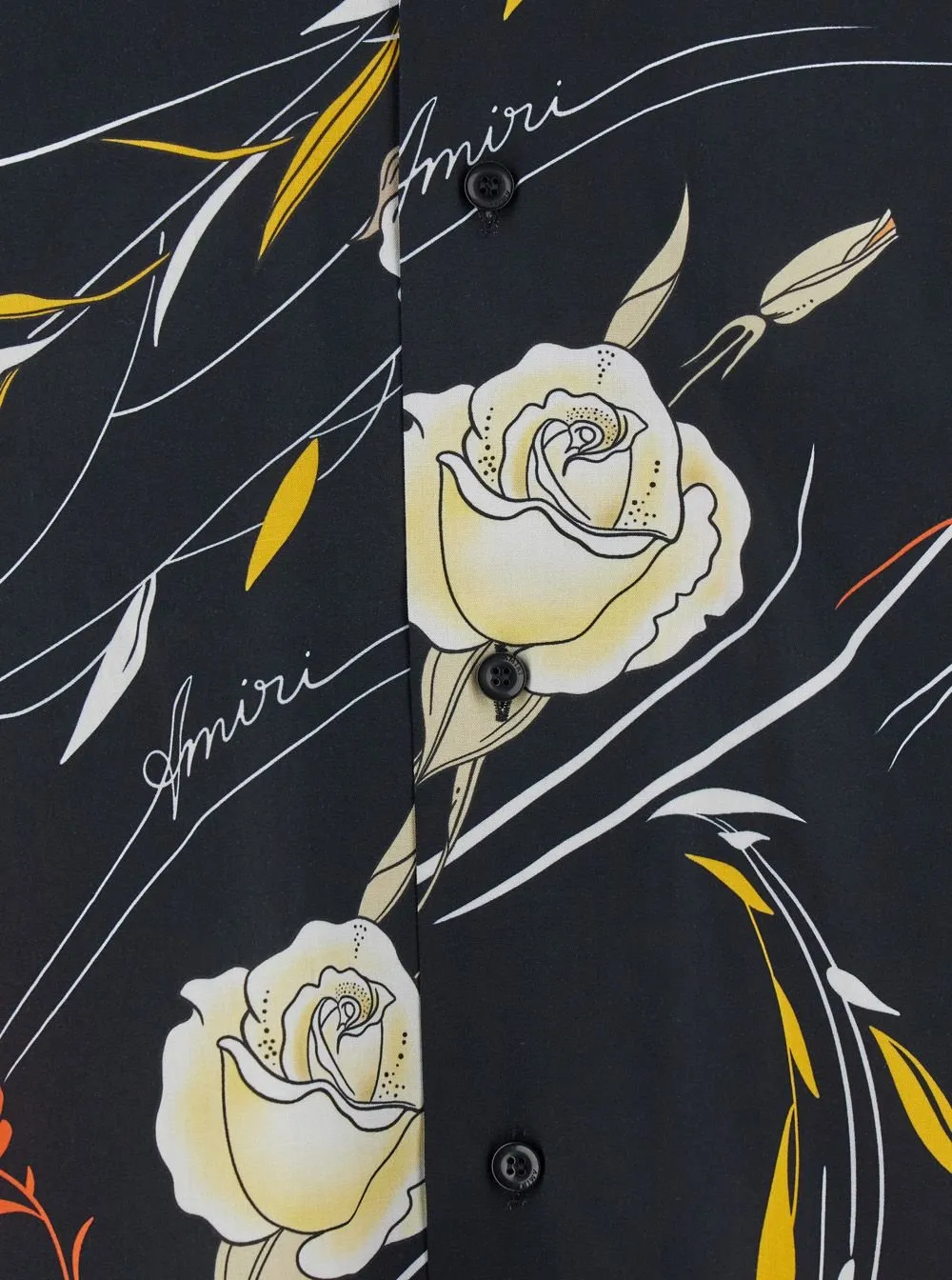 Floral Printed Bowling Shirt