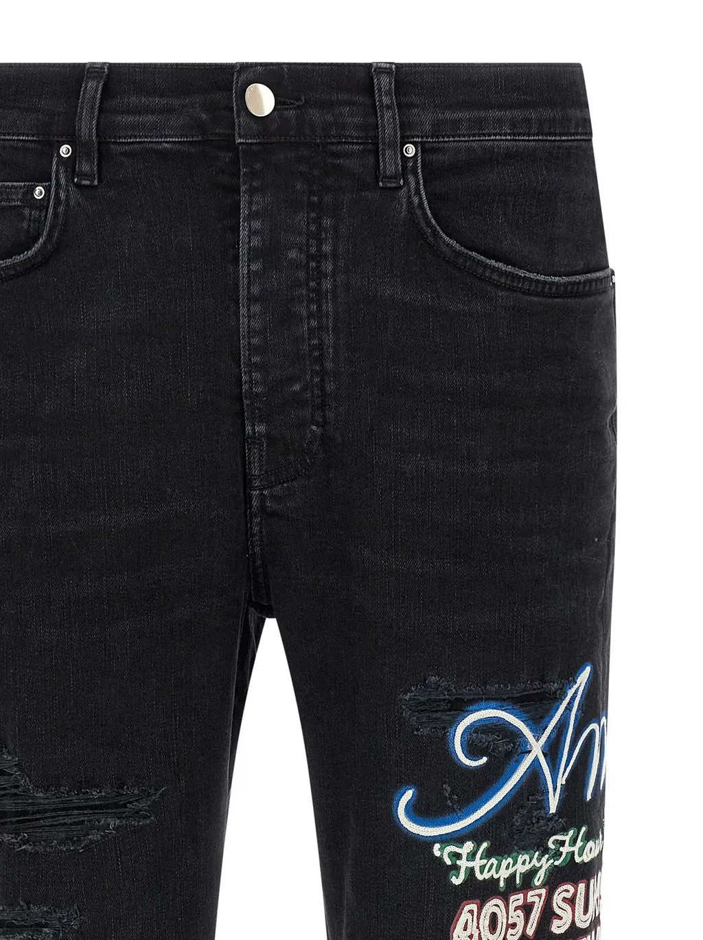 Neon Lights Distressed Jeans