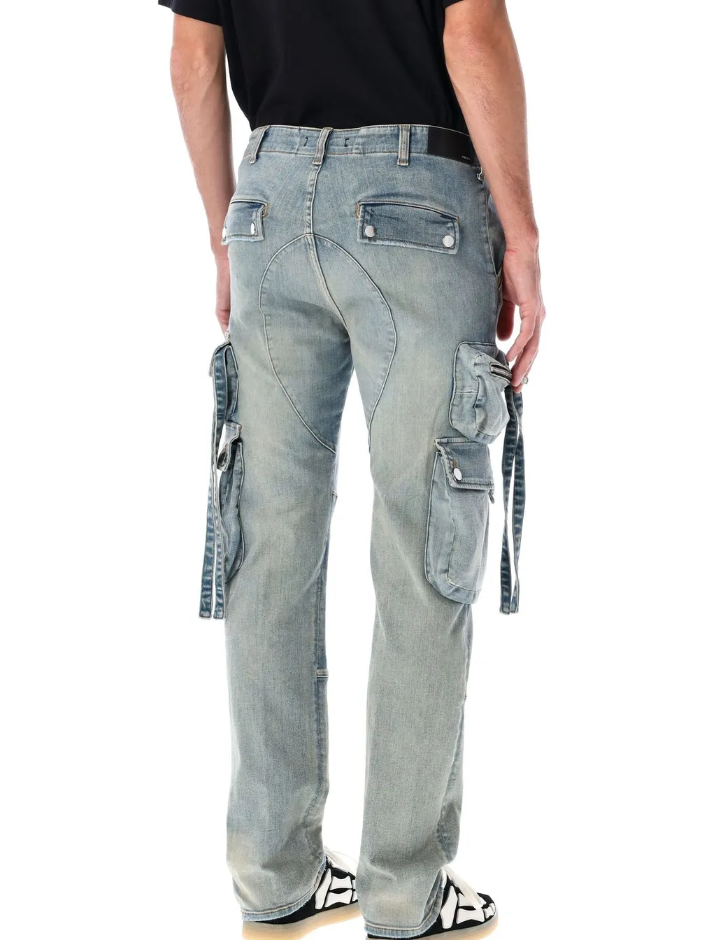 Straight Leg Cargo Jeans