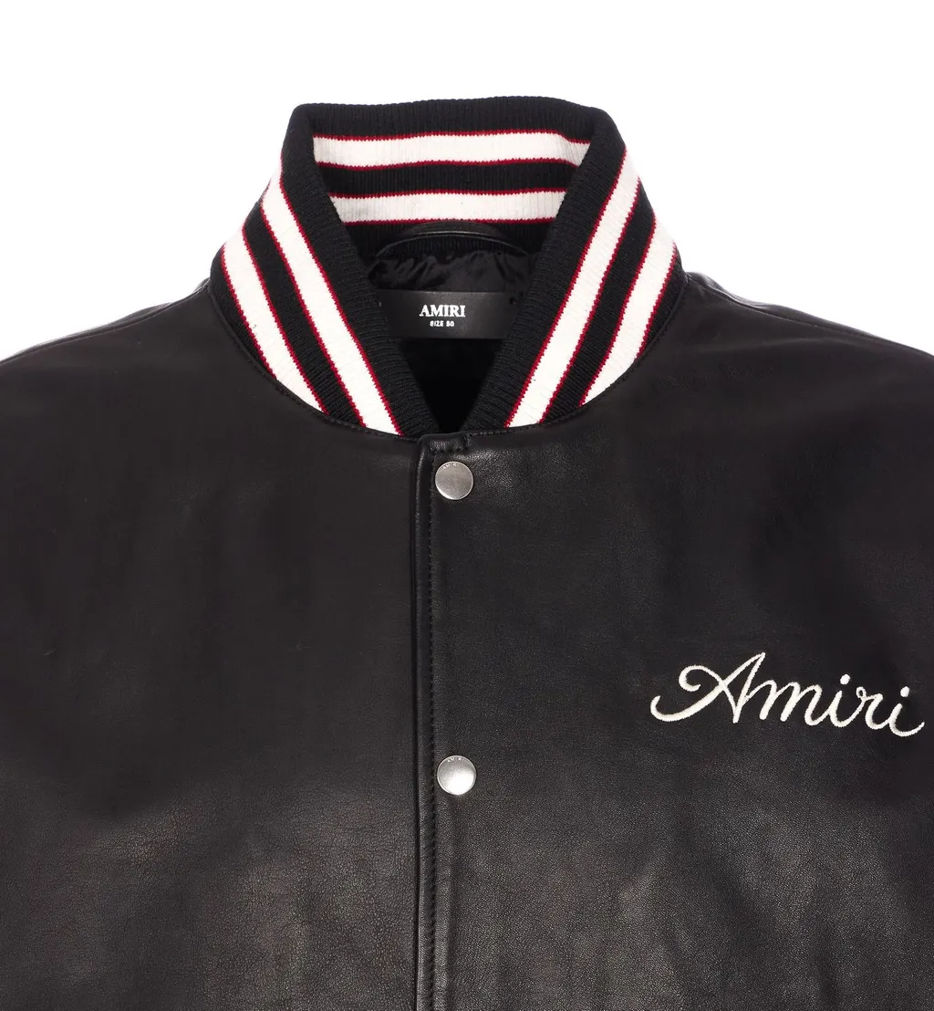 Logo Embroidered Bomber Jacket