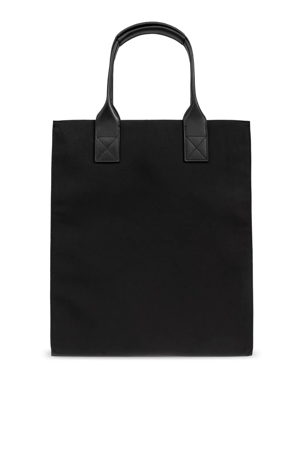 Logo Printed Top Handle Tote Bag