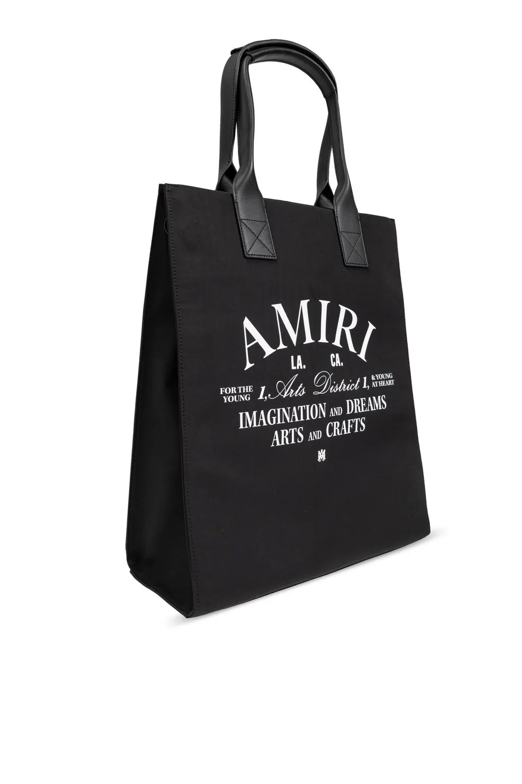 Logo Printed Top Handle Tote Bag