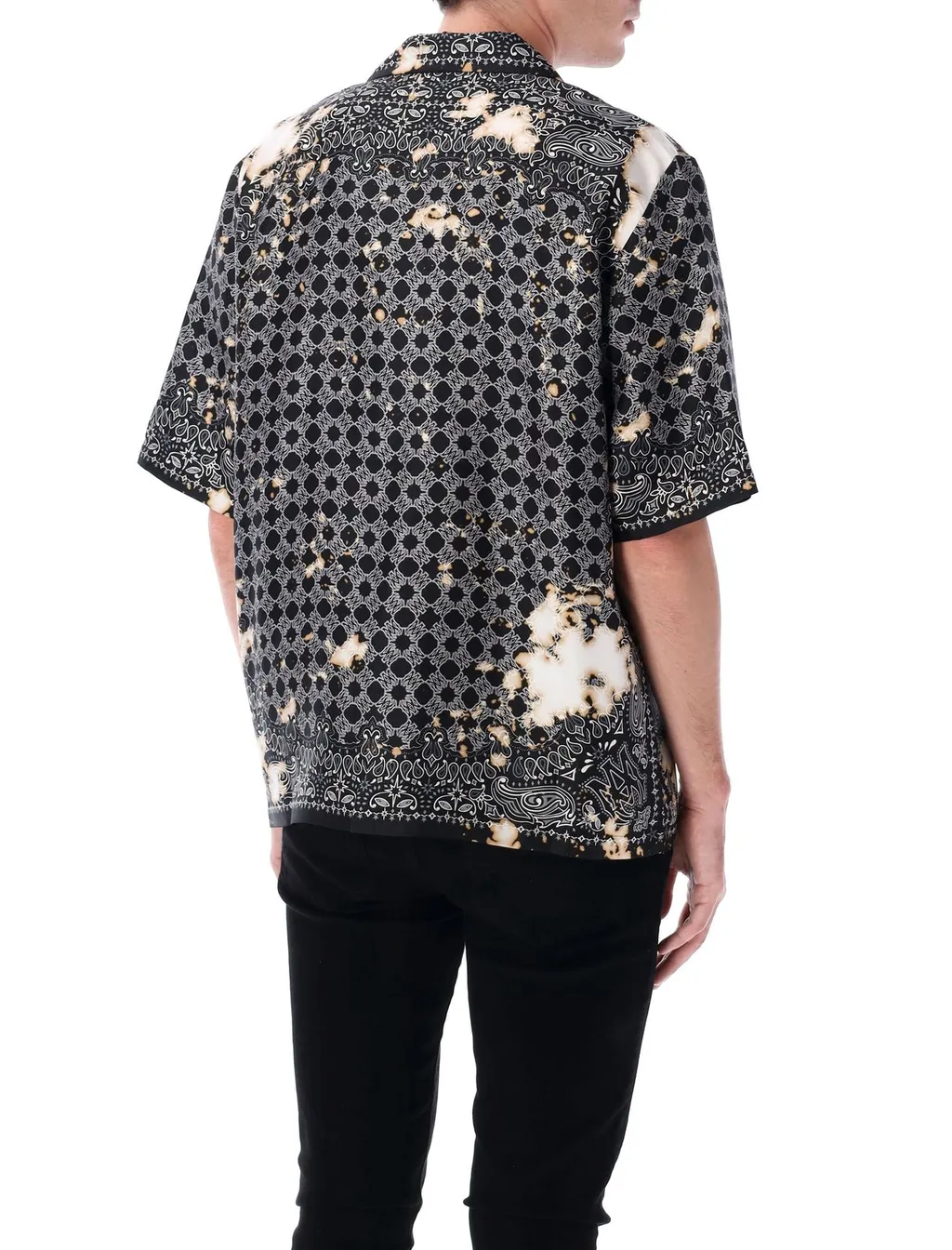 Satin Bandana-Printed Shirt