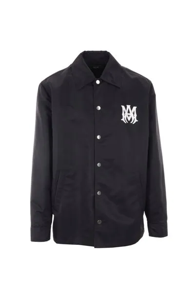 Ma Printed Buttoned Straight Hem Jacket