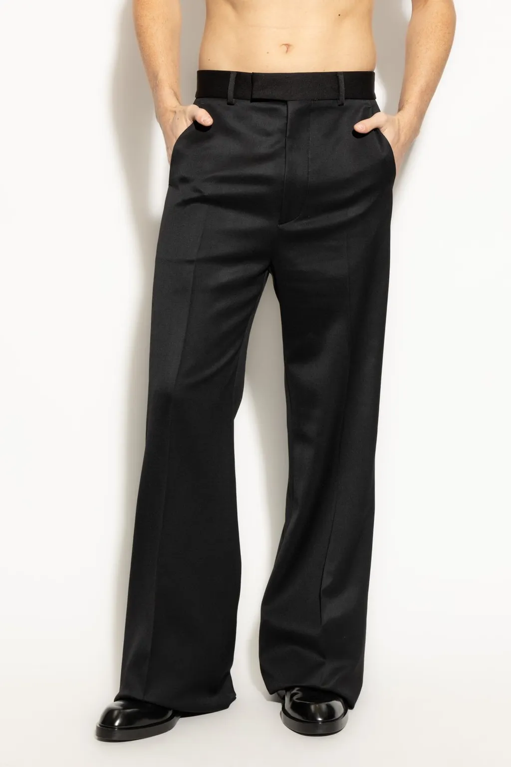 Logo Patch Tailored Pants