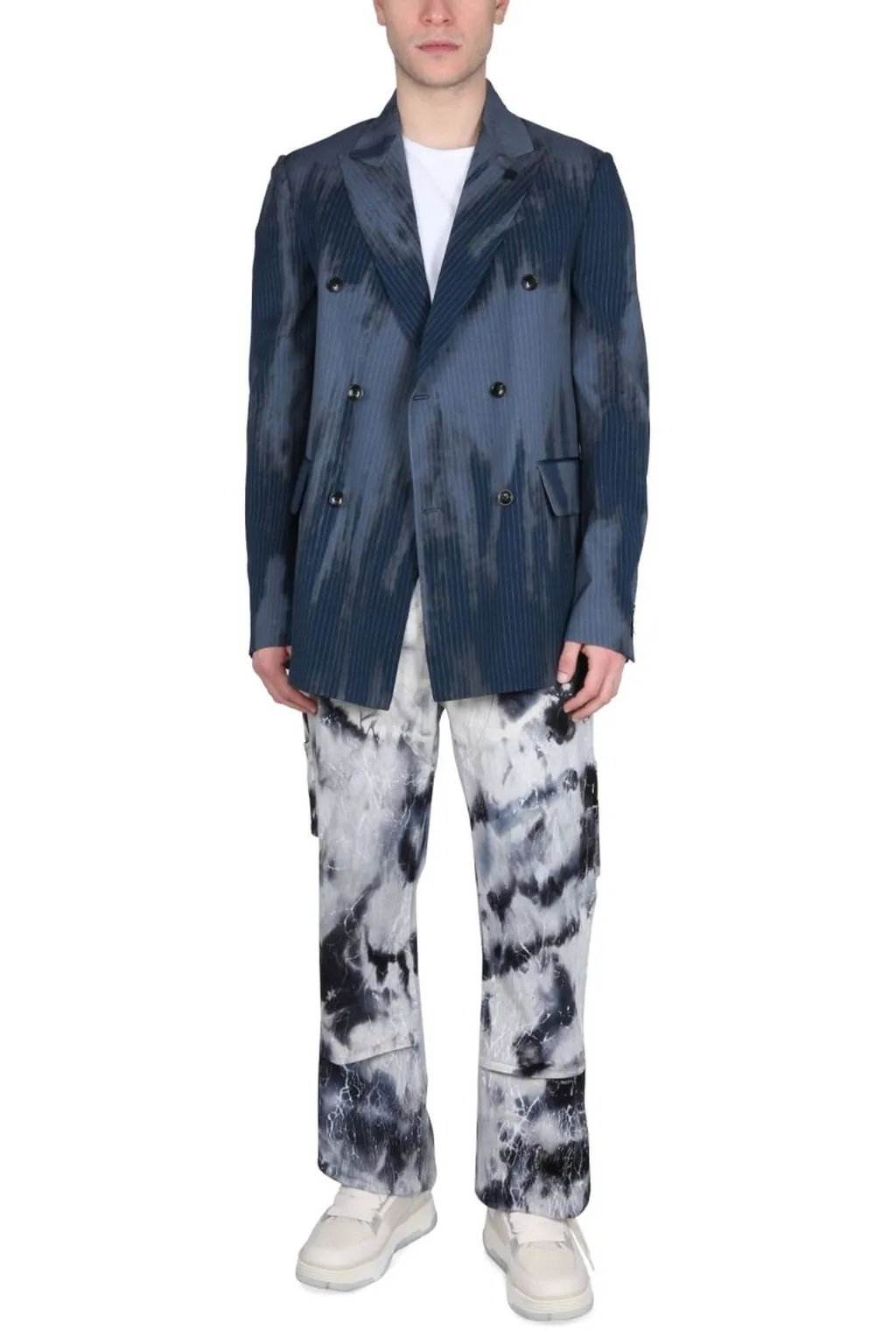 Faded Doubled-Breasted Blazer