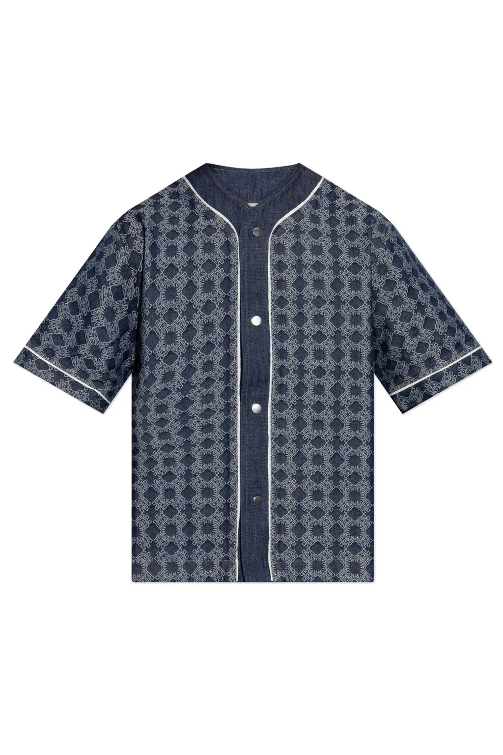 Ma Quad Denim Baseball Shirt
