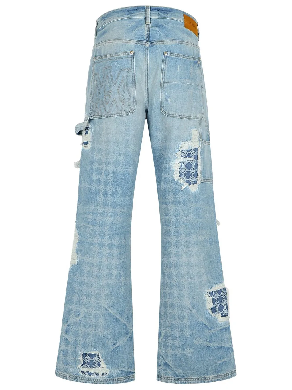 Jacquard Distressed Jeans
