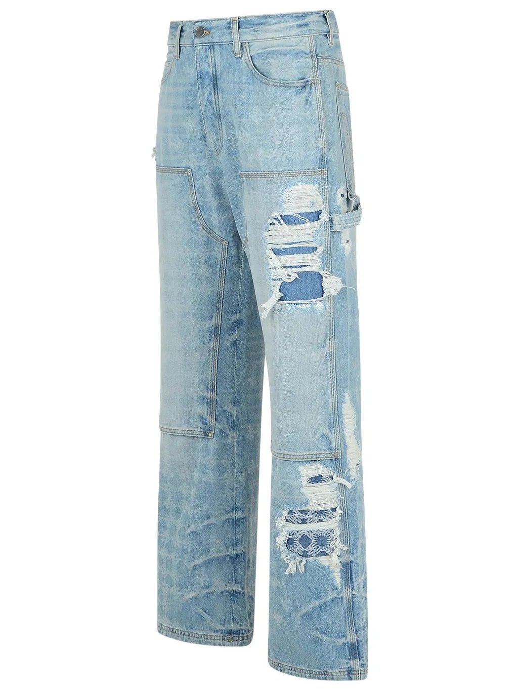 Jacquard Distressed Jeans