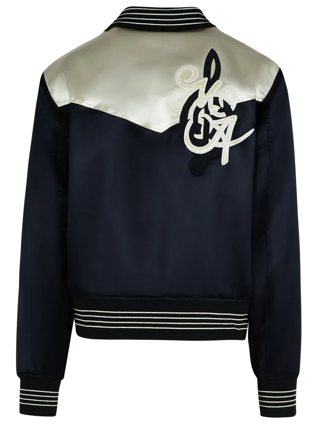 Logo Patch Bomber Jacket