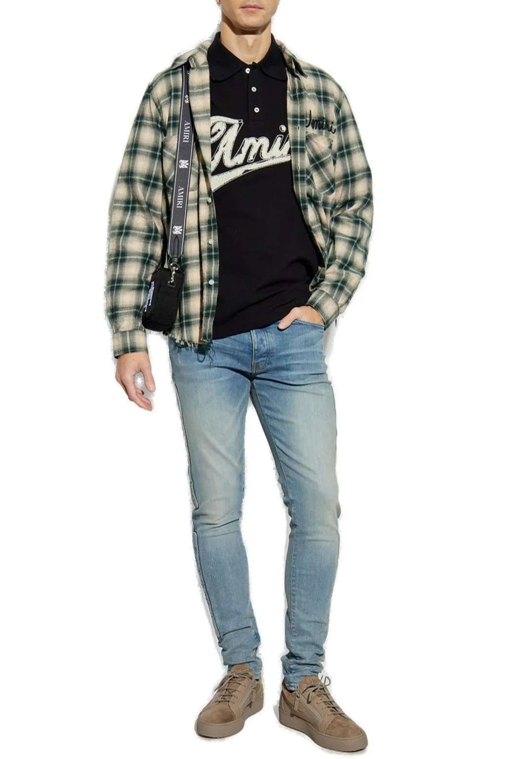 Bone Detailed Skinny Jeans