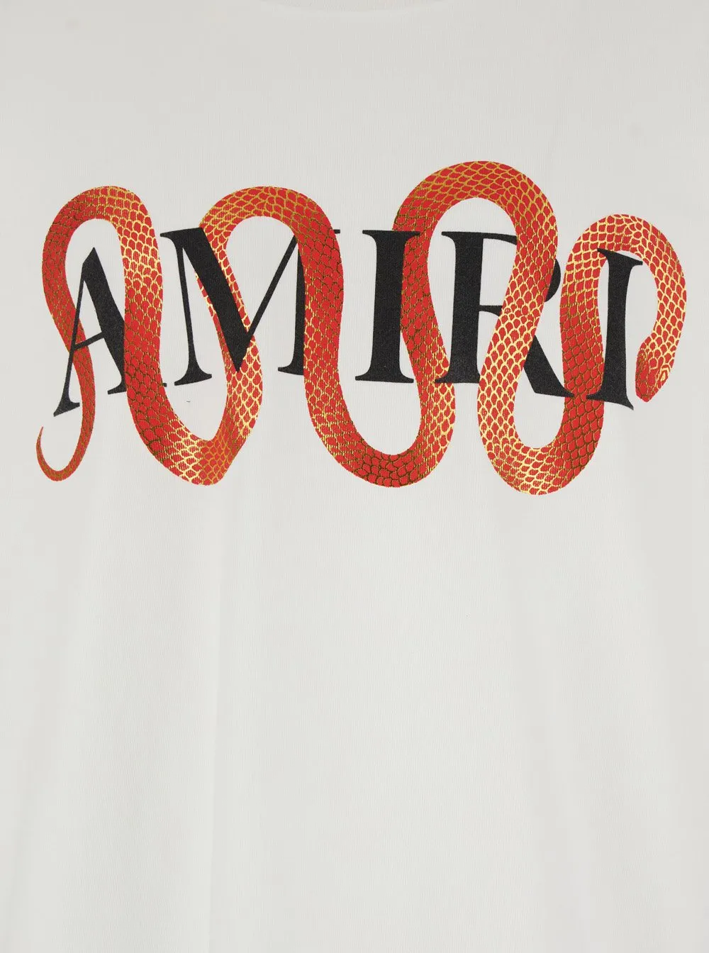 Snake Printed Crewneck T-Shirt