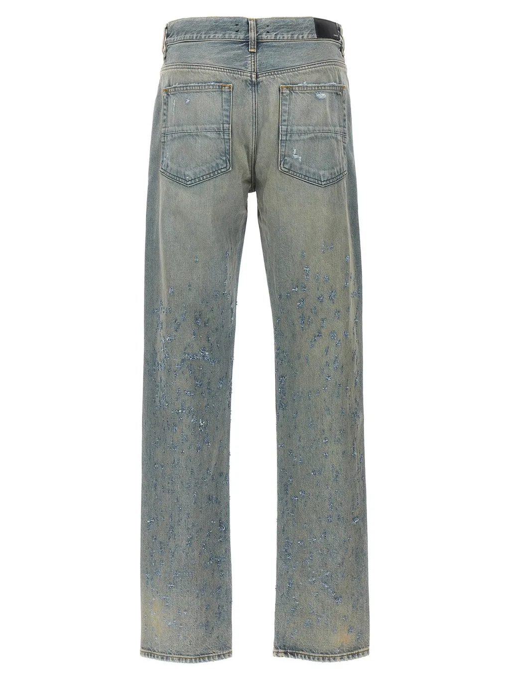 Shotgun Distressed Straight Jeans