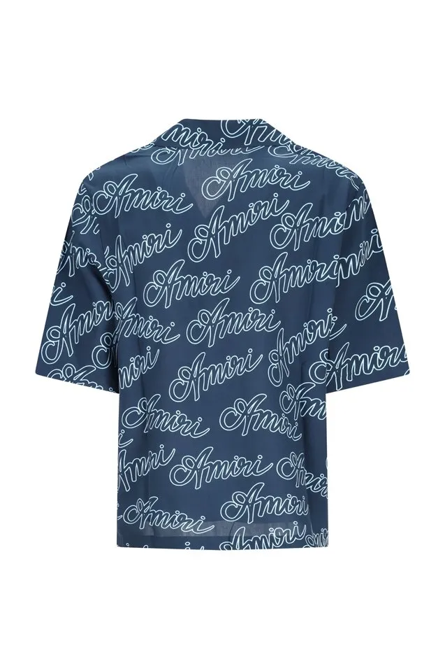 Script Allover Logo Printed Shirt